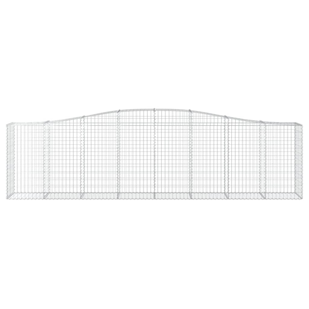 Cesti Gabbioni ad Arco 10 pz 400x50x100/120 cm Ferro Zincato 3145964