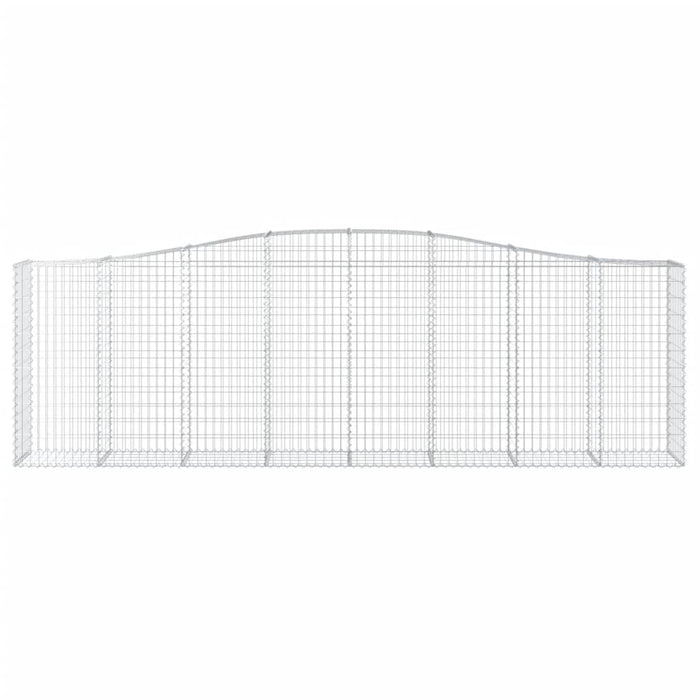 Cesti Gabbioni ad Arco 5 pz 400x50x120/140 cm Ferro Zincato