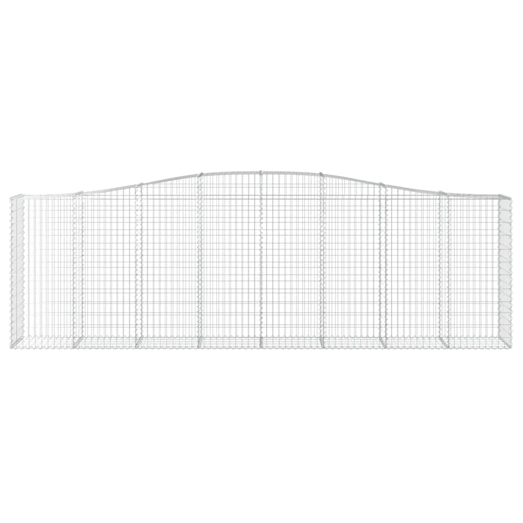 Cesti Gabbioni ad Arco 8 pz 400x50x120/140 cm Ferro Zincato 3145975
