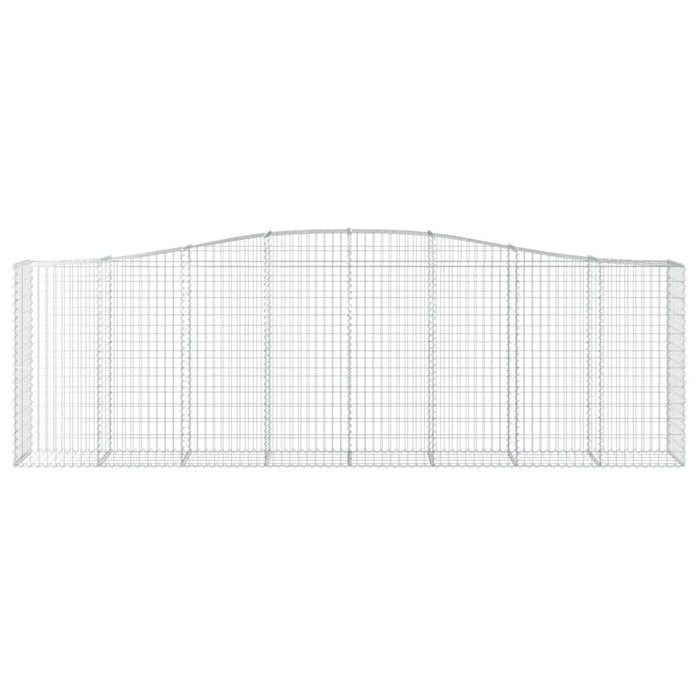Cesti Gabbioni ad Arco 8 pz 400x50x120/140 cm Ferro Zincato 3145975