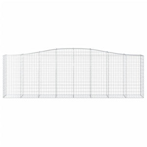 Cesti Gabbioni ad Arco 15 pz 400x50x120/140 cm Ferro Zincato 3145978