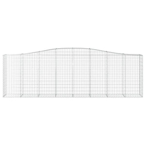 Cesti Gabbioni ad Arco 25 pz 400x50x120/140 cm Ferro Zincato 3145980
