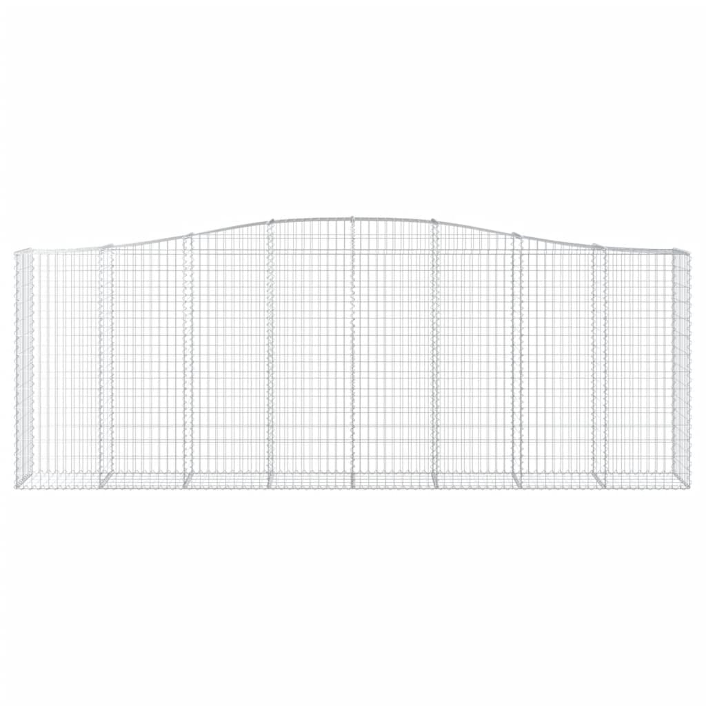 Cesti Gabbioni ad Arco 9 pz 400x50x140/160 cm Ferro Zincato 3145989