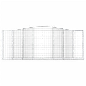 Cesti Gabbioni ad Arco 9 pz 400x50x140/160 cm Ferro Zincato 3145989