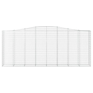 Cesti Gabbioni ad Arco 2 pz 400x50x160/180 cm Ferro Zincato 3145995