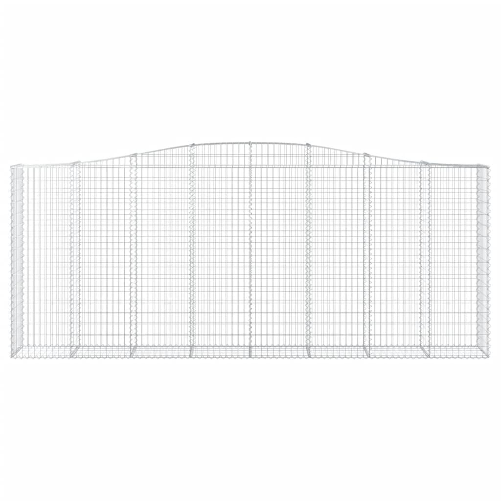 Cesti Gabbioni ad Arco 7 pz 400x50x160/180 cm Ferro Zincato 3146000