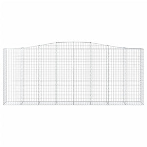 Cesti Gabbioni ad Arco 7 pz 400x50x160/180 cm Ferro Zincato 3146000