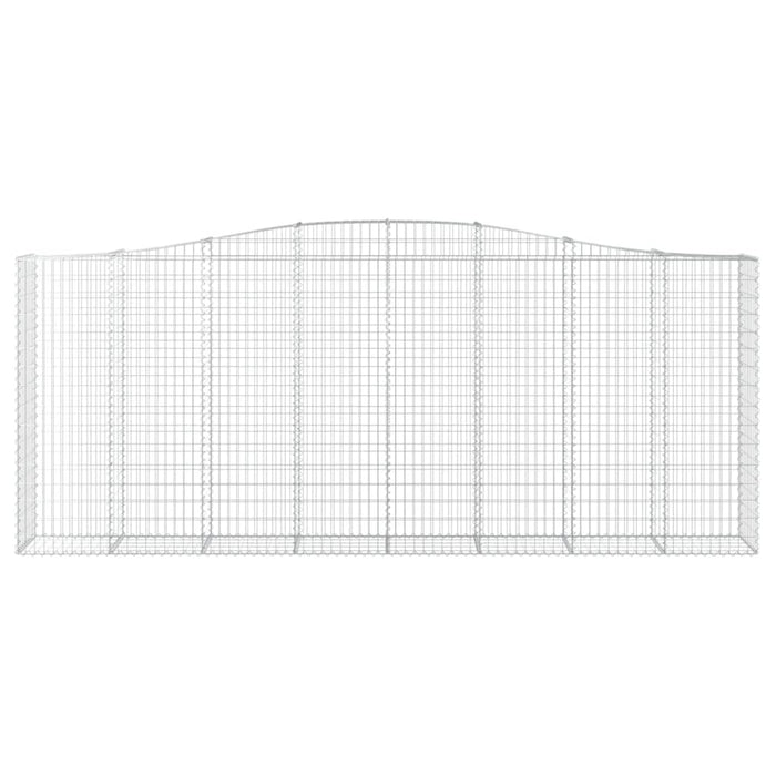 Cesti Gabbioni ad Arco 9 pz 400x50x160/180 cm Ferro Zincato 3146002