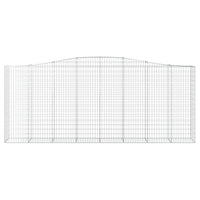 Cesti Gabbioni ad Arco 10 pz 400x50x160/180 cm Ferro Zincato