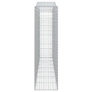 Cesti Gabbioni ad Arco 20 pz 400x50x180/200 cm Ferro Zincato 3146018