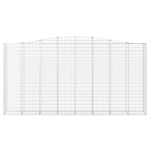 Cesti Gabbioni ad Arco 2 pz 400x50x200/220 cm Ferro Zincato 3146021