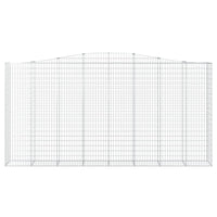 Cesti Gabbioni ad Arco 4 pz 400x50x200/220 cm Ferro Zincato 3146023