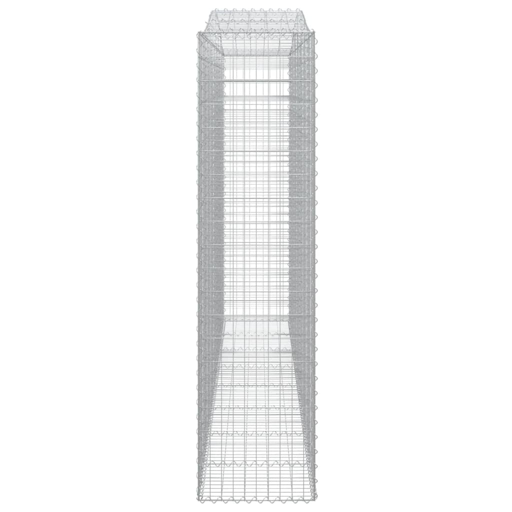 Cesti Gabbioni ad Arco 7 pz 400x50x200/220 cm Ferro Zincato 3146026