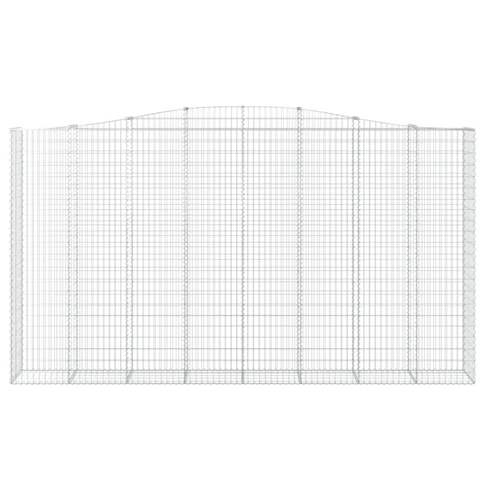 Cesti Gabbioni ad Arco 4 pz 400x50x220/240 cm Ferro Zincato 3146036