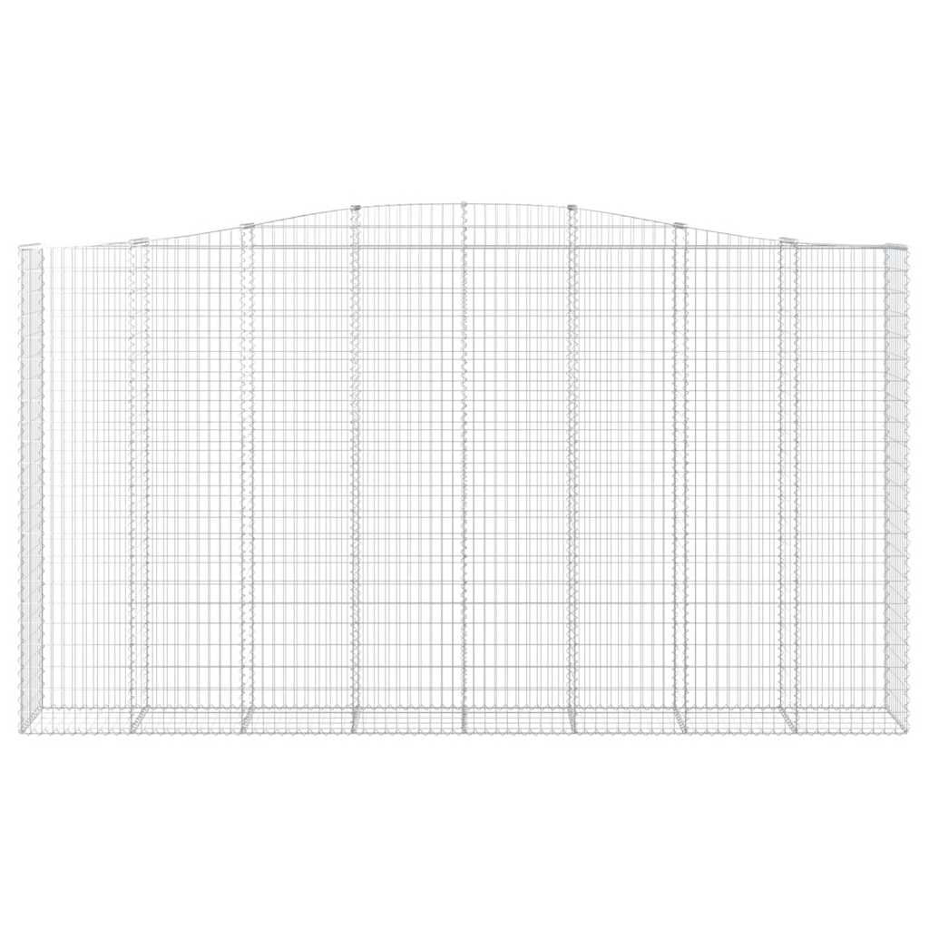 Cesti Gabbioni ad Arco 6 pz 400x50x220/240 cm Ferro Zincato 3146038