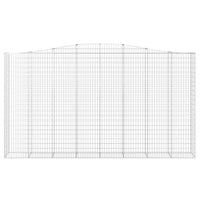 Cesti Gabbioni ad Arco 6 pz 400x50x220/240 cm Ferro Zincato 3146038