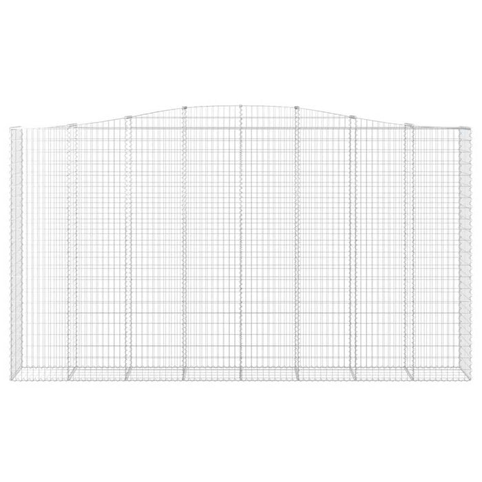 Cesti Gabbioni ad Arco 6 pz 400x50x220/240 cm Ferro Zincato 3146038