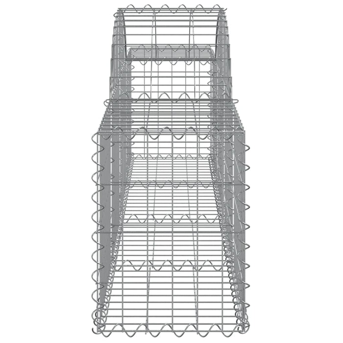Cesti Gabbioni ad Arco 12 pz 200x30x40/60 cm Ferro Zincato