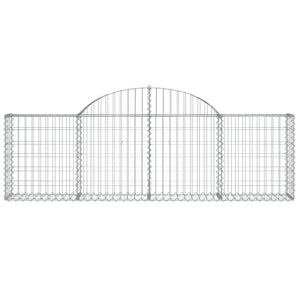 Cesti Gabbioni ad Arco 25 pz 200x30x60/80 cm Ferro Zincato 3146084