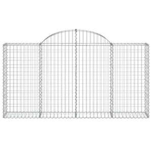 Cesti Gabbioni ad Arco 15 pz 200x30x100/120 cm Ferro Zincato 3146123