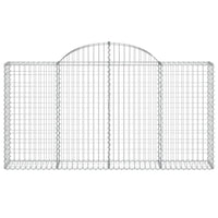 Cesti Gabbioni ad Arco 40 pz 200x30x100/120 cm Ferro Zincato 3146128