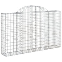 Cesti Gabbioni ad Arco 20 pz 200x30x120/140 cm Ferro Zincato