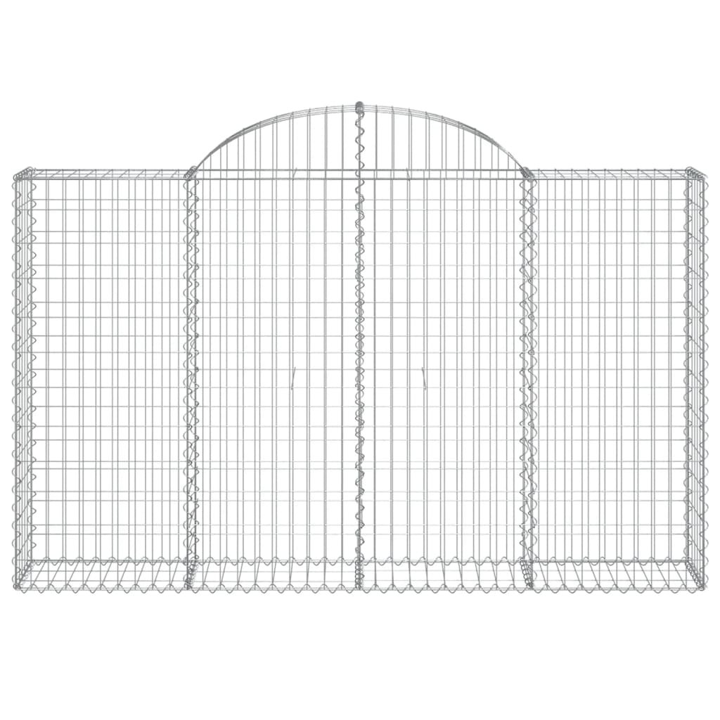 Cesti Gabbioni ad Arco 25 pz 200x30x120/140 cm Ferro Zincato 3146147