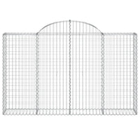 Cesti Gabbioni ad Arco 30 pz 200x30x120/140 cm Ferro Zincato