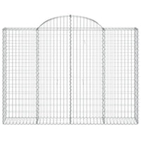 Cesti Gabbioni ad Arco 4 pz 200x30x140/160 cm Ferro Zincato 3146154