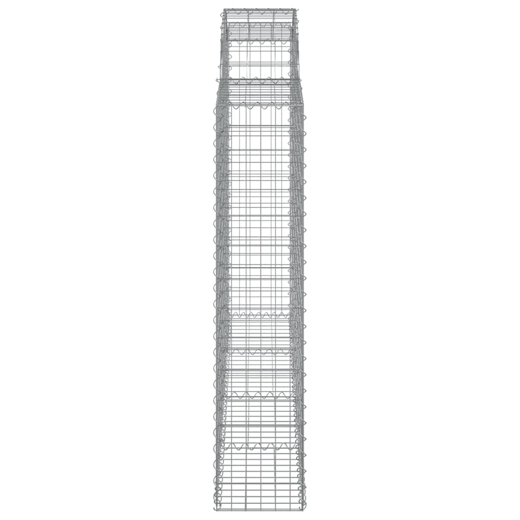 Cesti Gabbioni ad Arco 7 pz 200x30x140/160 cm Ferro Zincato 3146157