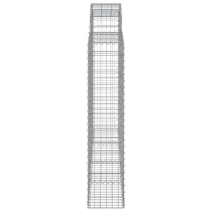 Cesti Gabbioni ad Arco 8 pz 200x30x140/160 cm Ferro Zincato