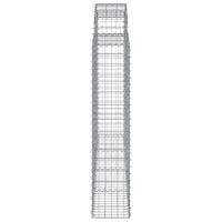 Cesti Gabbioni ad Arco 9 pz 200x30x140/160 cm Ferro Zincato