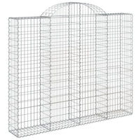 Cesti Gabbioni ad Arco 3 pz 200x30x160/180 cm Ferro Zincato 3146174