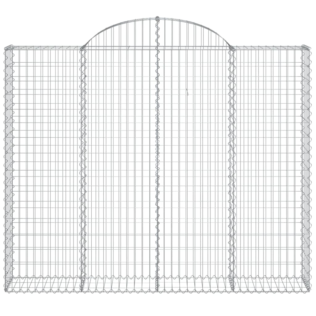 Cesti Gabbioni ad Arco 3 pz 200x30x160/180 cm Ferro Zincato 3146174