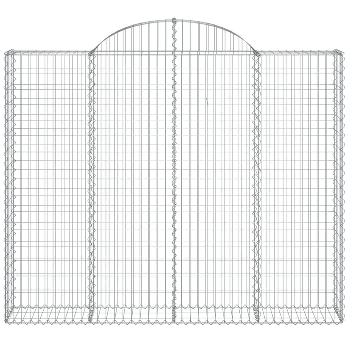 Cesti Gabbioni ad Arco 8 pz 200x30x160/180 cm Ferro Zincato 3146179