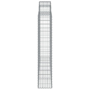 Cesti Gabbioni ad Arco 8 pz 200x30x160/180 cm Ferro Zincato 3146179