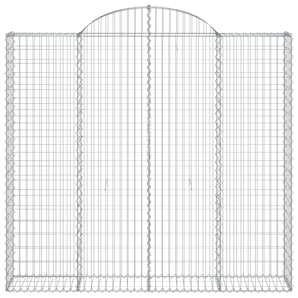 Cesti Gabbioni ad Arco 14 pz 200x30x180/200 cm Ferro Zincato 3146206