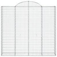 Cesti Gabbioni ad Arco 14 pz 200x30x180/200 cm Ferro Zincato 3146206