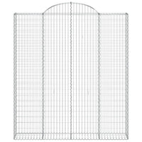 Cesti Gabbioni ad Arco 3 pz 200x30x220/240 cm Ferro Zincato