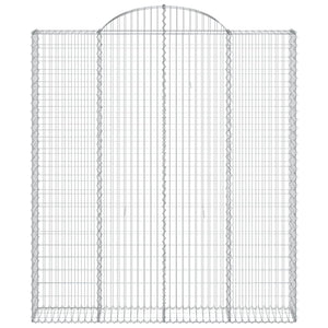 Cesti Gabbioni ad Arco 8 pz 200x30x220/240 cm Ferro Zincato