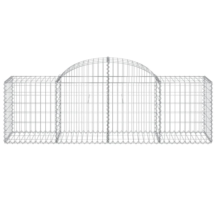 Cesti Gabbioni ad Arco 25 pz 200x50x60/80 cm Ferro Zincato 3146294