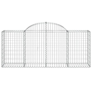 Cesti Gabbioni ad Arco 20 pz 200x50x80/100 cm Ferro Zincato 3146314