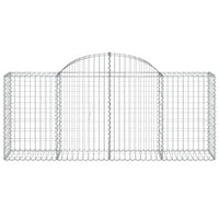 Cesti Gabbioni ad Arco 20 pz 200x50x80/100 cm Ferro Zincato 3146314