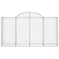 Cesti Gabbioni ad Arco 13 pz 200x50x100/120 cm Ferro Zincato 3146331