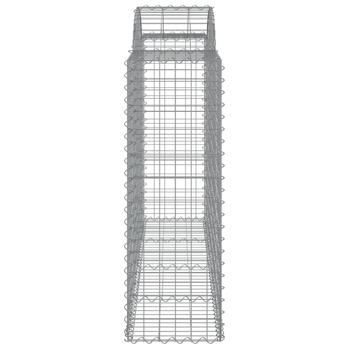 Cesti Gabbioni ad Arco 11 pz 200x50x120/140 cm Ferro Zincato 3146350
