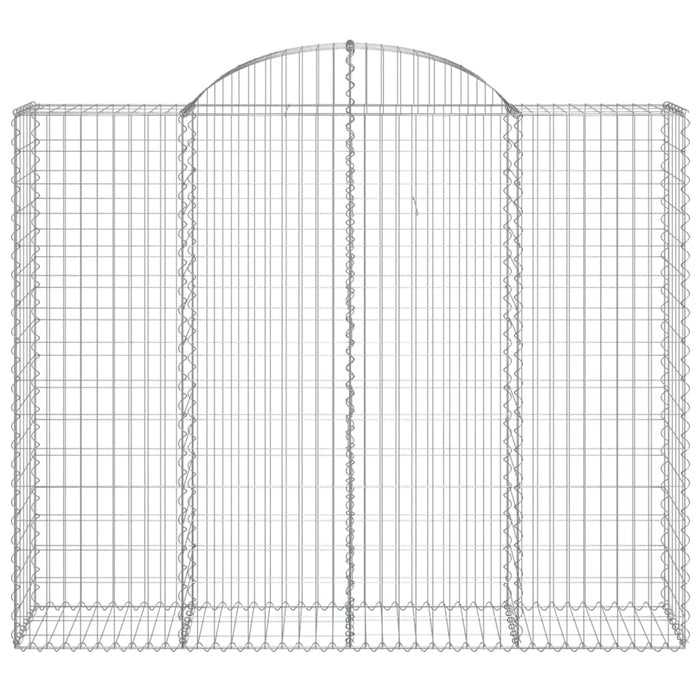 Cesti Gabbioni ad Arco 4 pz 200x50x160/180 cm Ferro Zincato 3146385