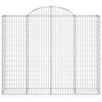 Cesti Gabbioni ad Arco 12 pz 200x50x160/180 cm Ferro Zincato