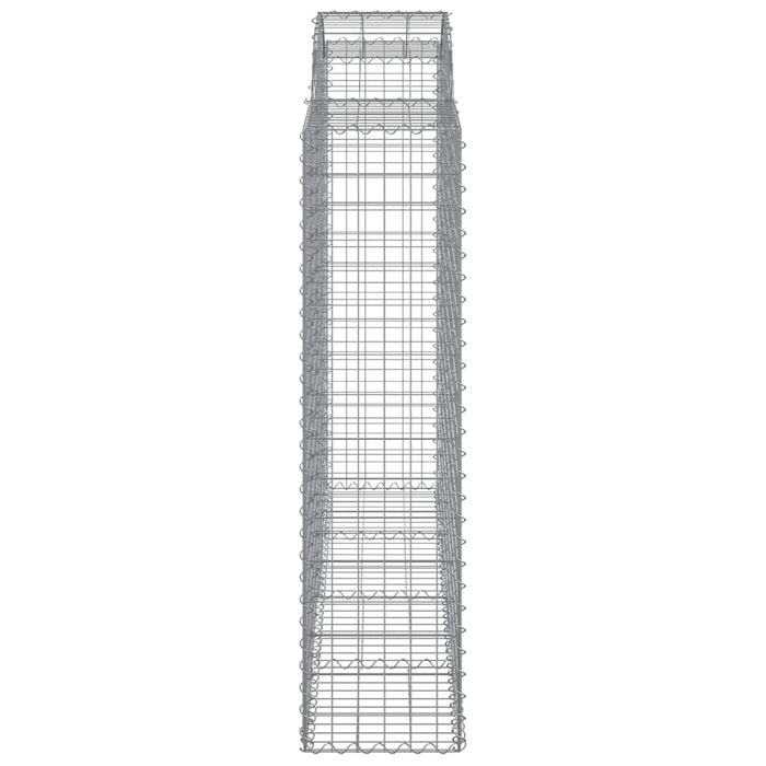 Cesti Gabbioni ad Arco 12 pz 200x50x160/180 cm Ferro Zincato 3146393