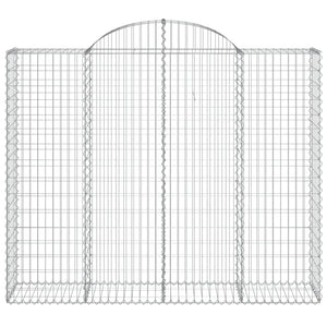 Cesti Gabbioni ad Arco 13 pz 200x50x160/180 cm Ferro Zincato 3146394