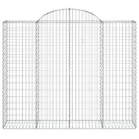 Cesti Gabbioni ad Arco 14 pz 200x50x160/180 cm Ferro Zincato 3146395